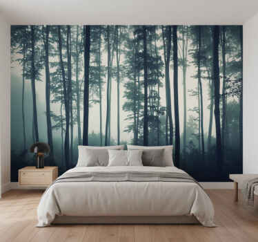 Lesní fototapeta malovaný lesní zen - TenStickers
