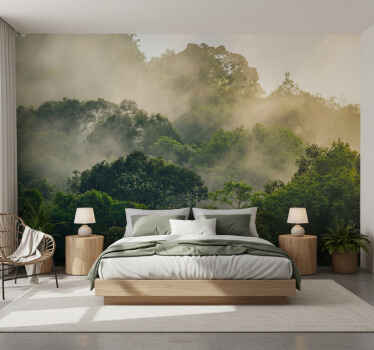 Lesní fototapeta bohatá koruna džungle - TenStickers
