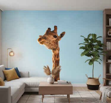 Fotomurale africano giraffe in primo piano - TenStickers