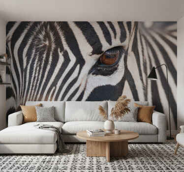 Fotomurale africano occhio della zebra - TenStickers