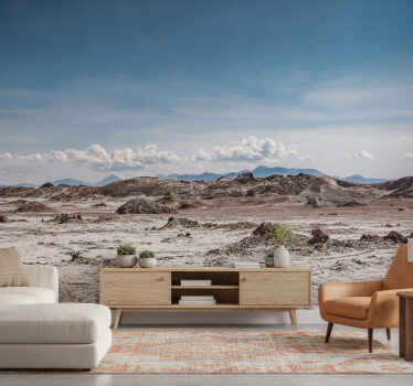 Desert wall mural in desert aesthetic colors - TenStickers
