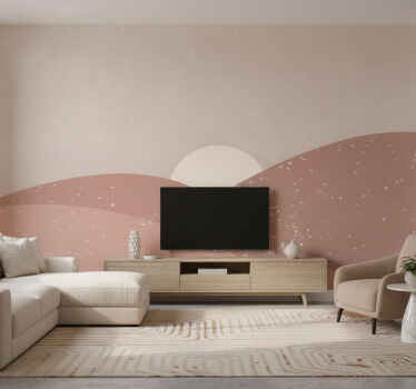 Desert wall mural wall art at dawn - TenStickers