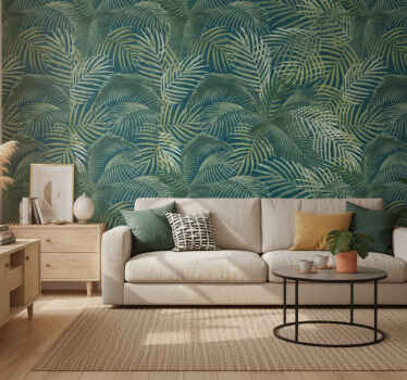 Foto behang jungle decoratie met afrikaanse planten - TenStickers