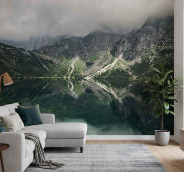 Tapisserie vert lac morskie oko - TenStickers