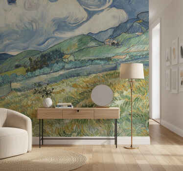 Fotobehang gang artistieke van gogh iris fotomuur - TenStickers