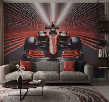 Fotomurale rosso formula 1 rossa - TenStickers