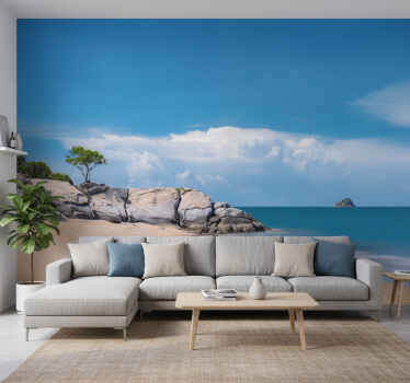 Wall mural blue paradise on earth - TenStickers