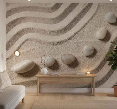 Hallway wall mural zen meditation - TenStickers