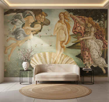 Hallway wall mural the birth of venus - TenStickers