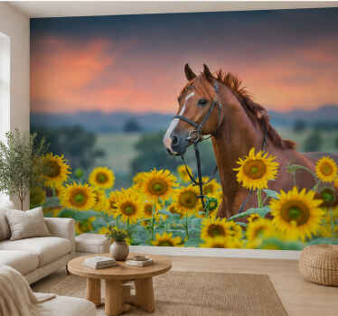 Mural de parede bosques com cavalos - TenStickers