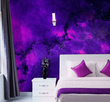 Purple Nebula from our purpla wall mural range - TenStickers