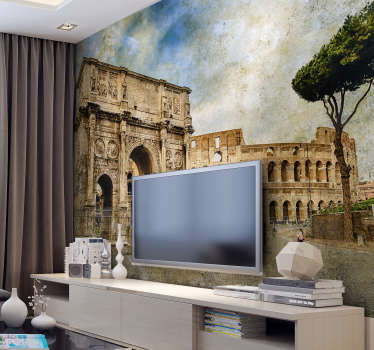 君士坦丁拱门意大利墙壁画 - TenStickers