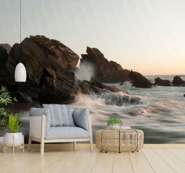 Atlantic Waves sea wall mural - TenStickers