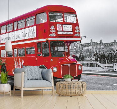 Tour bus london Wall Mural - TenStickers