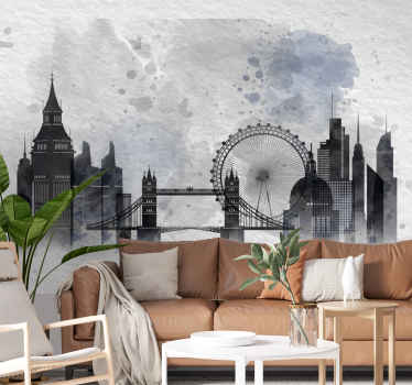 Beautiful skyline with the most characteristic symbols of the biggest cities in the world can be in your room! Choose the size you need and order now!
