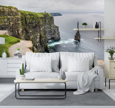 Cliffs Moher landscape wall mural - TenStickers