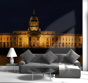 Dublin House at Night City wall mural - TenStickers