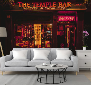 Dublin Pub City wall mural - TenStickers