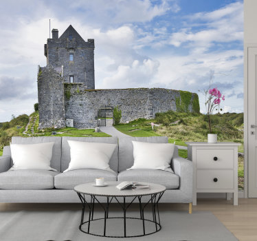 Old irish dunguaire castle City wall mural - TenStickers