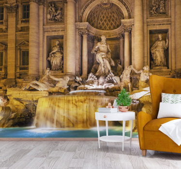Trevi fontein Steden fotobehang - TenStickers