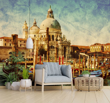 Venetië wijnoogst Fotobehang stad - TenStickers