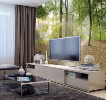 Fantastisk skov fototapet - TenStickers