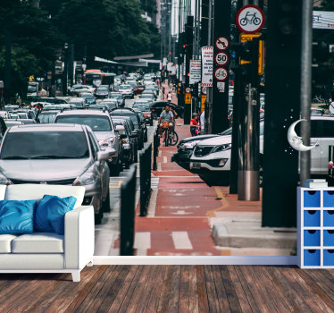 Fotomural decorativo Avenida Brasileira - TenStickers