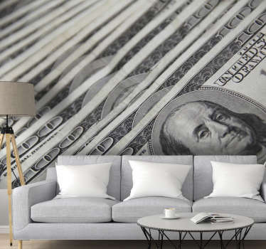 100 Dollars Bank Notes photo wall mural - TenStickers