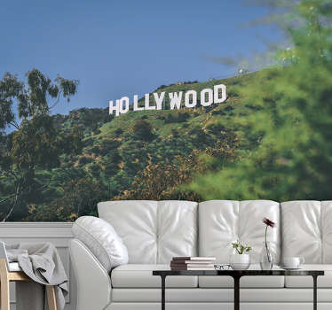Hollywood Sign wall mural - TenStickers
