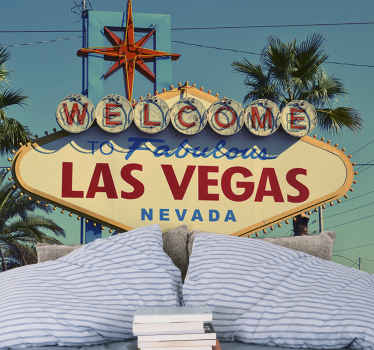 Fotomural de ciudad Welcome to Las Vegas - TenVinilo