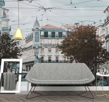 Fotomural decorativo de lugares Baixa-Chiado - TenStickers