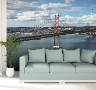Mural de parede decorativo Ponte sobre o Tejo - TenStickers