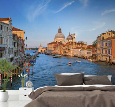 Fotomural ciudad canales de Venecia atardecer - TenVinilo