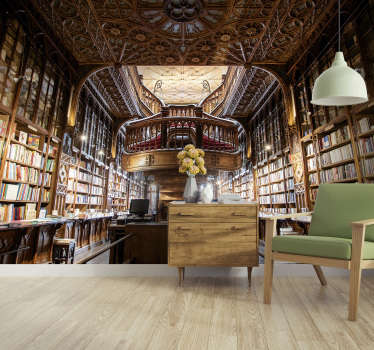 Fotomural de lugares Livraria Lello - TenStickers