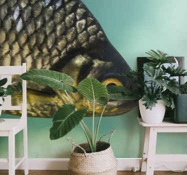 Carp animal wall vinyl mural - TenStickers