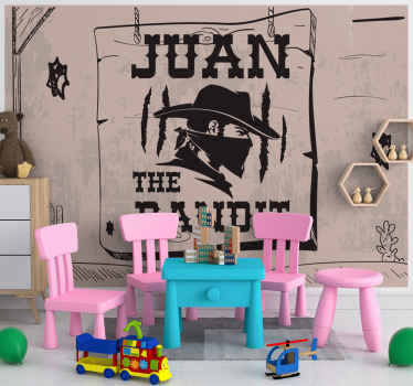 Murais de Parede Bandido com nome - TenStickers