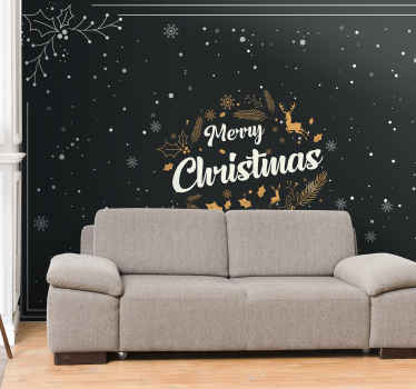 Festive Christmas Wall Murals Tenstickers