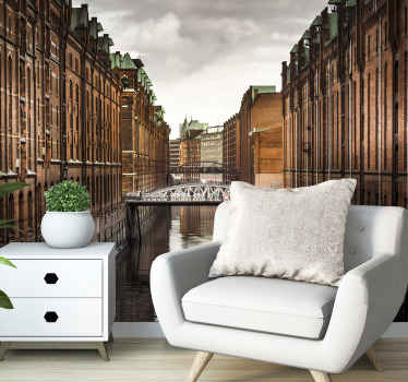 Fototapete Berlin blick auf den historischen kanal - TenStickers