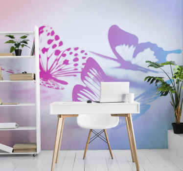 Fototapeta Dwukolorowe motyle - TenStickers