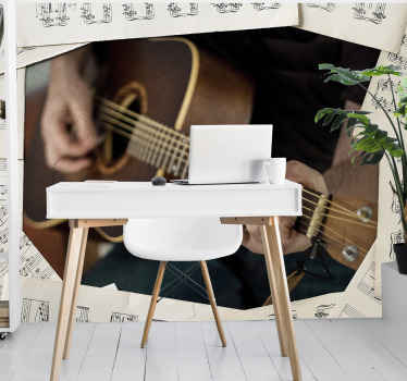 Passion for music custom wall mural - TenStickers