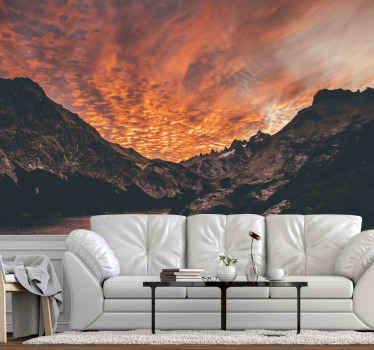 Iso auringonlaskun erämaa valokuvatapetti luonto - Tenstickers