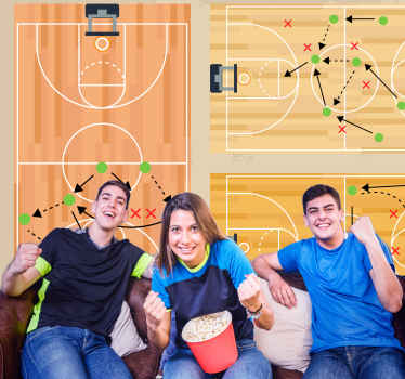 Basketball Tactics wall mural - TenStickers