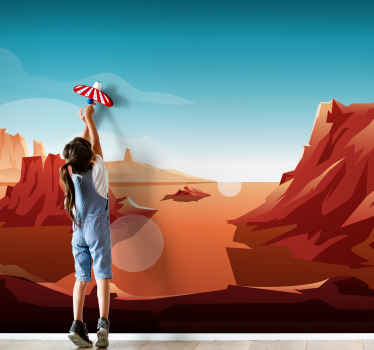 Desert sun kids wall murals - TenStickers
