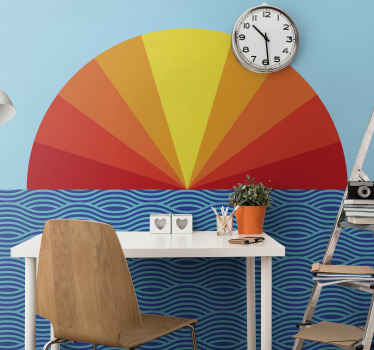 Fototapeta krajobraz promienny projekt horyzontu - TenStickers