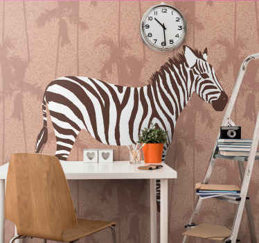 Zebra i naturen fototapet dyr - TenStickers