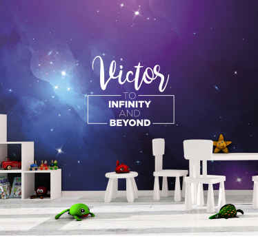 Galaxis személyre szabott idézet egyedi falfestmény - TenStickers