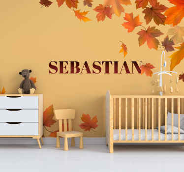 개인화 된 단풍 사용자 정의 벽 벽화 - TenStickers