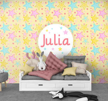 Fototapete Kinderzimmer personalisiertes sternendesign - TenStickers