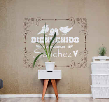 Fotomural personalizable Apellido personalizado - TenVinilo