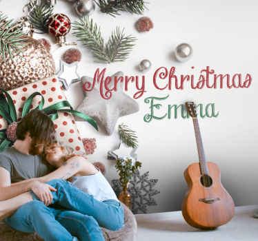 Festive Holiday Celebration christmas wall mural - TenStickers